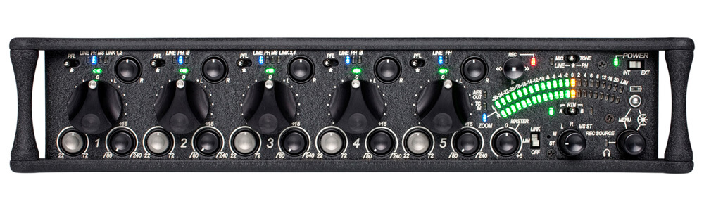 5-Channel Field Production Mixer with Integrated Recorder