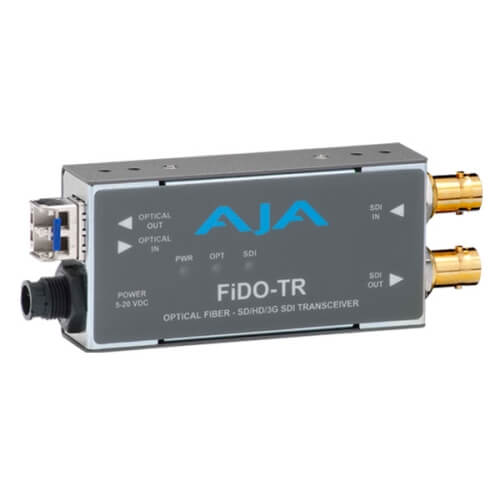 AJA FiDO-TR SDI / Optical Fibre Multi-Mode LC Transceiver