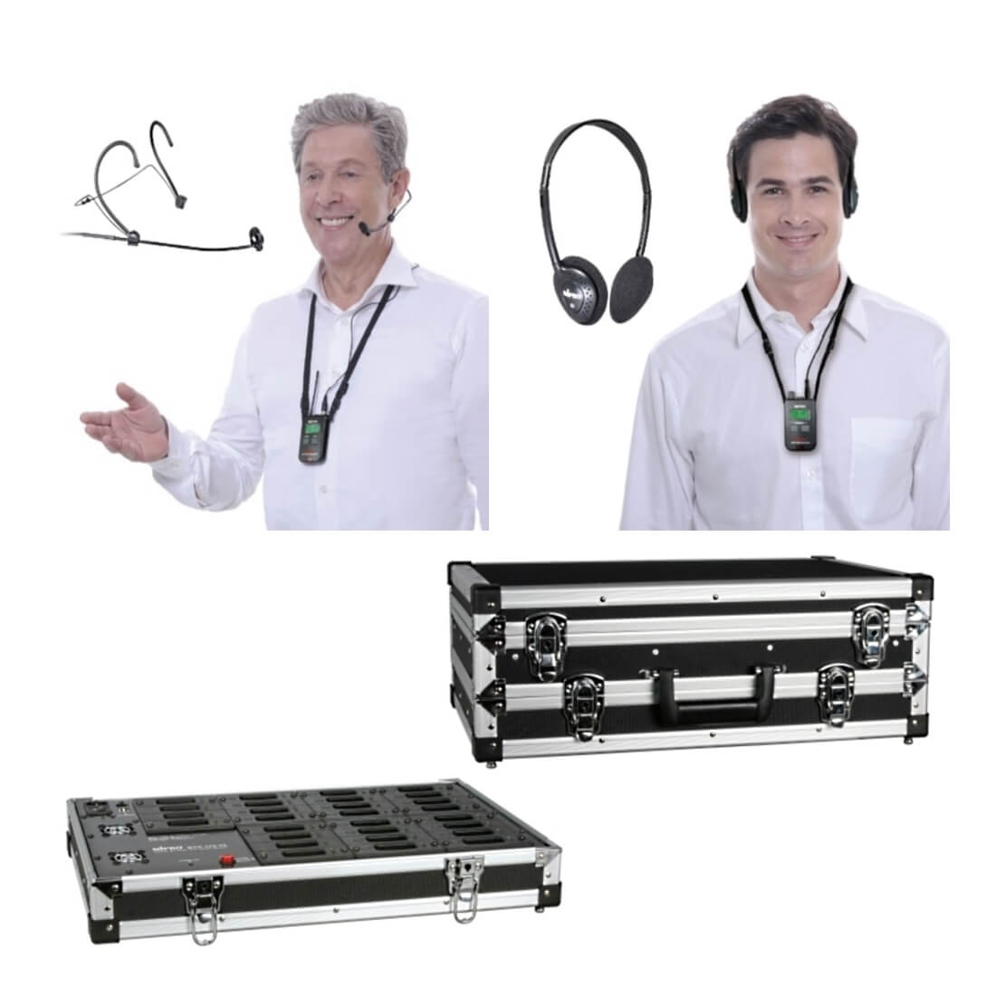 Tour Guide Custom Kit - 28 Slot Charger/Case with 2 Transmitters & 24 Receivers (2 avail slots)