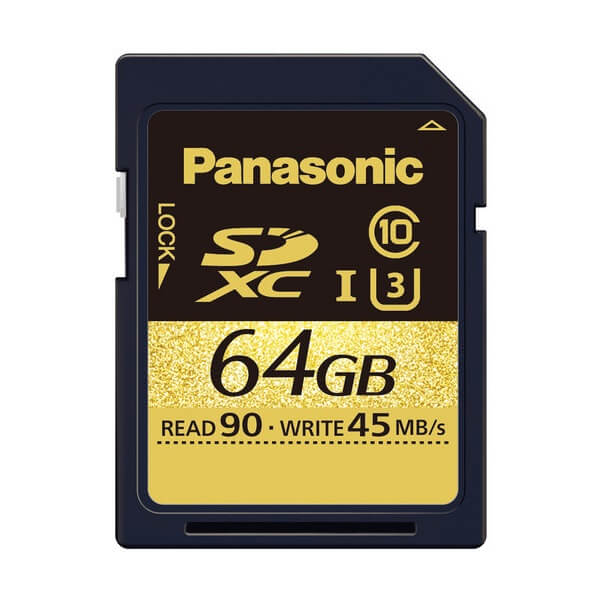 Panasonic 64GB Gold Series UHS-I SDXC Memory Card (U3)