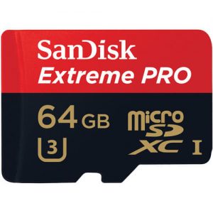 Extreme ProÂ® microSDHCâ„¢ 64GB UHS-I Card (for 4K)