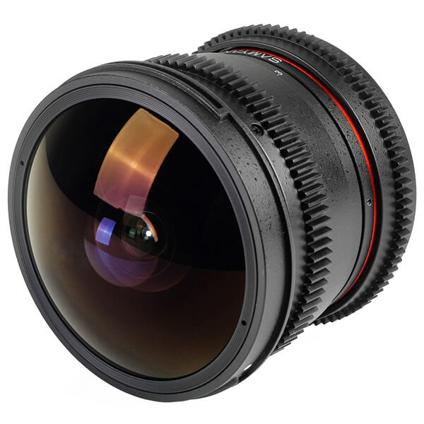 Samyang 8mm fisheye T3.8 VDSLR UMC II Canon EOS APS-C Lens