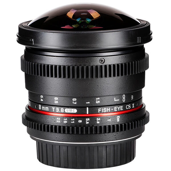 8mm T3.8 UMC Fish-eye CS II Cine Lens for Canon EF-mount