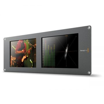 Blackmagic SmartScope Duo 4K – Dual 8″ LCD Rack Monitors