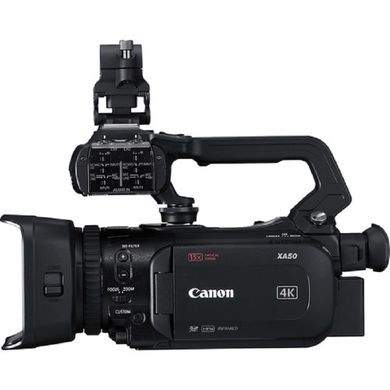 Canon XA50 Professional Video Camera Side View