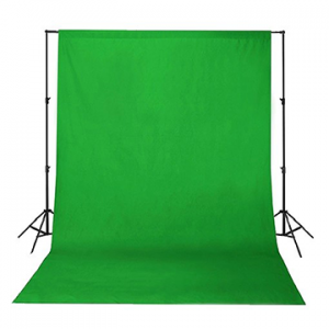 Chromakey Green velvet 5m backdrop stand kit